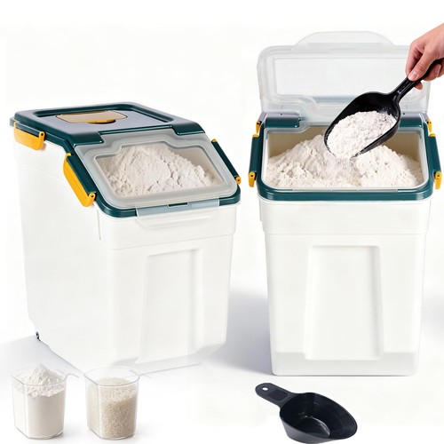 2pcs large flour - flour, storage