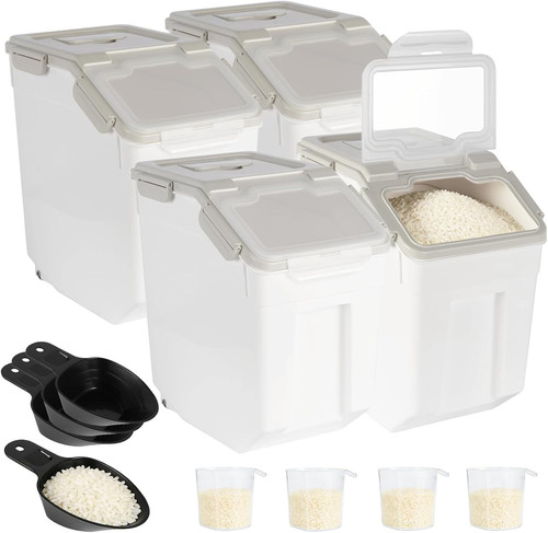 Pack rice container lbs - 4,