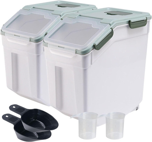 Large flour storage bin 50lb - storage, bin,