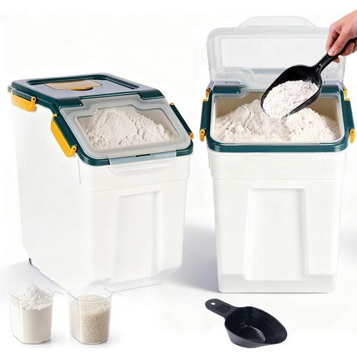 2pcs large flour - 2pcs, storage