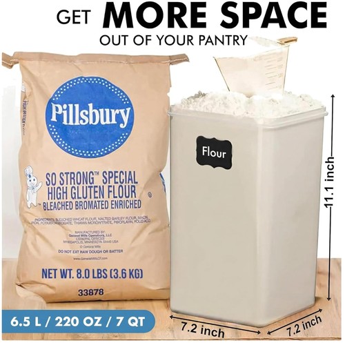 Large flour sugar storage - large,