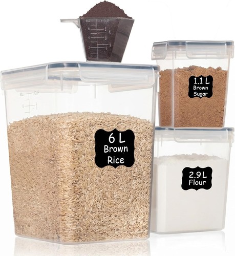 Flour sugar storage containers - flour,