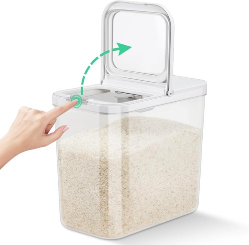 Airtight rice flour container - flour,