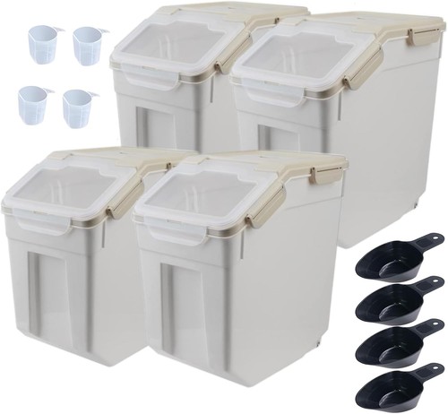 25lb large flour - flour, storage
