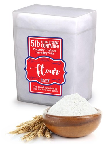 Clear flour storage - storage, container